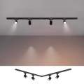 BRILAGI - Faretto per sistema a binario HUSKY 4xGU10/10W/230V 150 cm nero