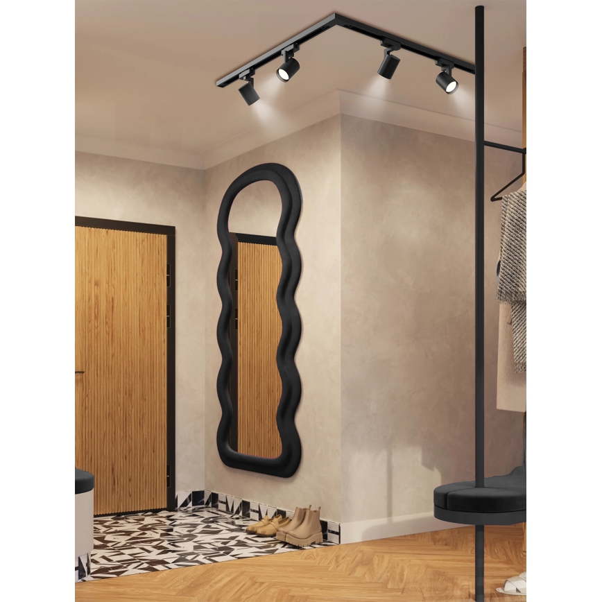 Brilagi - Faretto per sistema a binario HUSKY 4xGU10/10W/230V nero