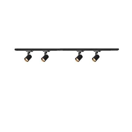 Brilagi - Faretto per sistema a binario HUSKY 4xGU10/10W/230V nero