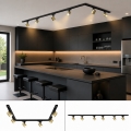 BRILAGI - Faretto per sistema a binario HUSKY 6xGU10/10W/230V 225 cm nero/oro