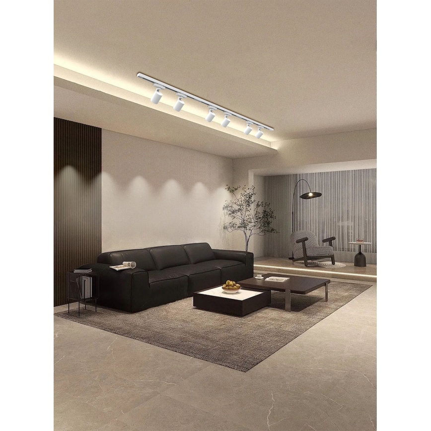 Brilagi - Faretto per sistema a binario HUSKY 6xGU10/10W/230V bianco