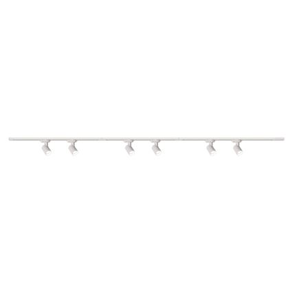 Brilagi - Faretto per sistema a binario HUSKY 6xGU10/10W/230V bianco