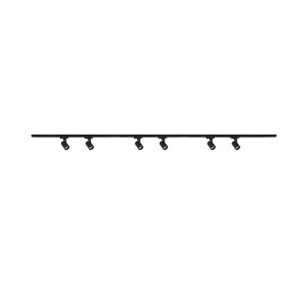 Brilagi - Faretto per sistema a binario HUSKY 6xGU10/10W/230V nero