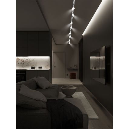 Brilagi - Faretto per sistema a binario HUSKY 8xGU10/10W/230V bianco