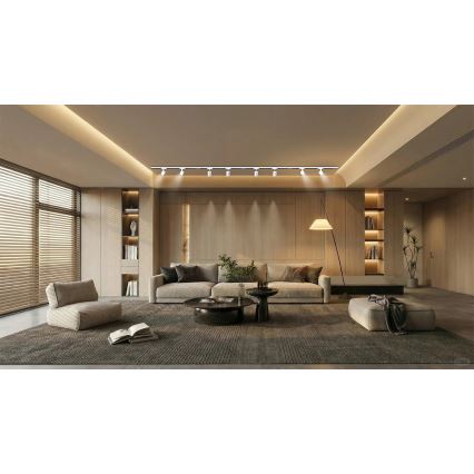 Brilagi - Faretto per sistema a binario HUSKY 8xGU10/10W/230V bianco