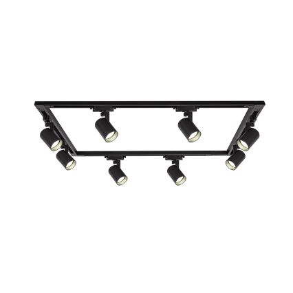Brilagi - Faretto per sistema a binario HUSKY 8xGU10/10W/230V nero