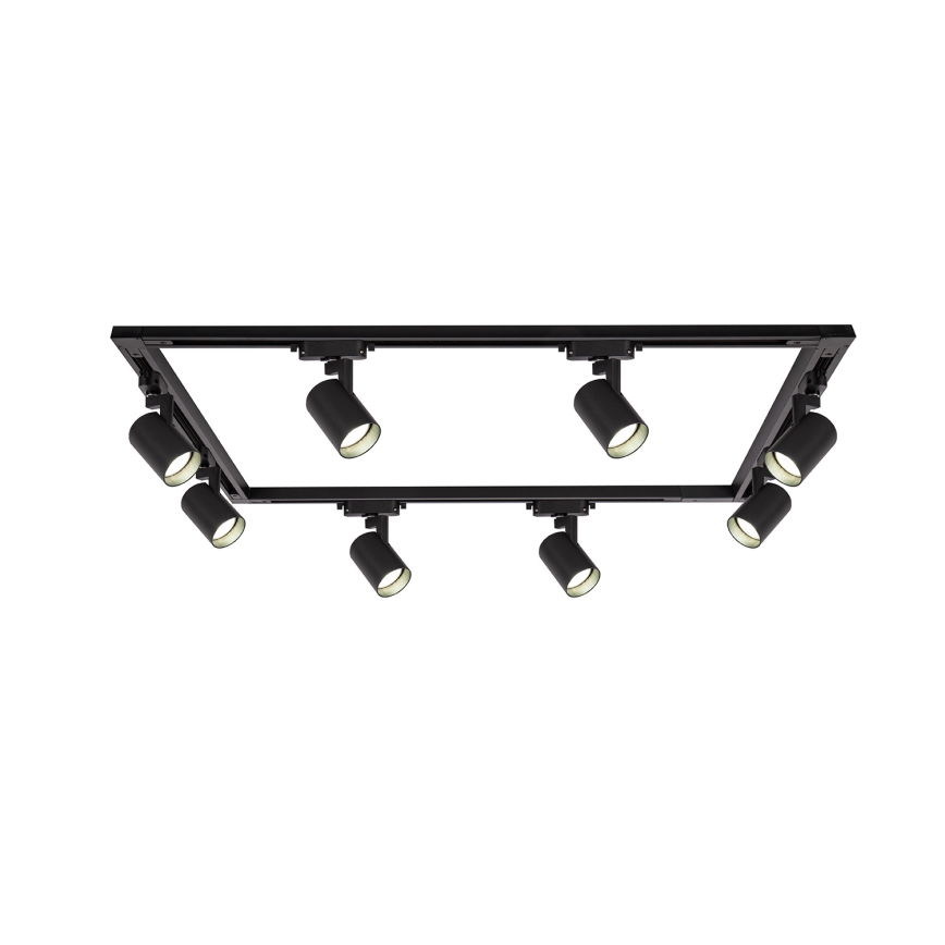 Brilagi - Faretto per sistema a binario HUSKY 8xGU10/10W/230V nero