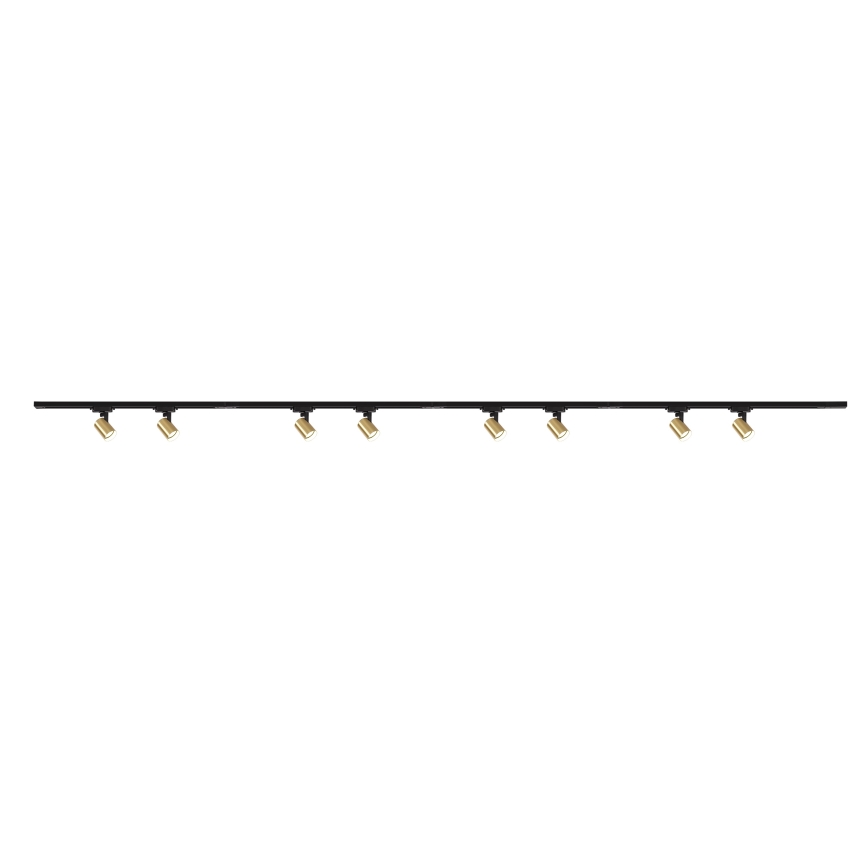 Brilagi - Faretto per sistema a binario HUSKY 8xGU10/10W/230V nero/oro