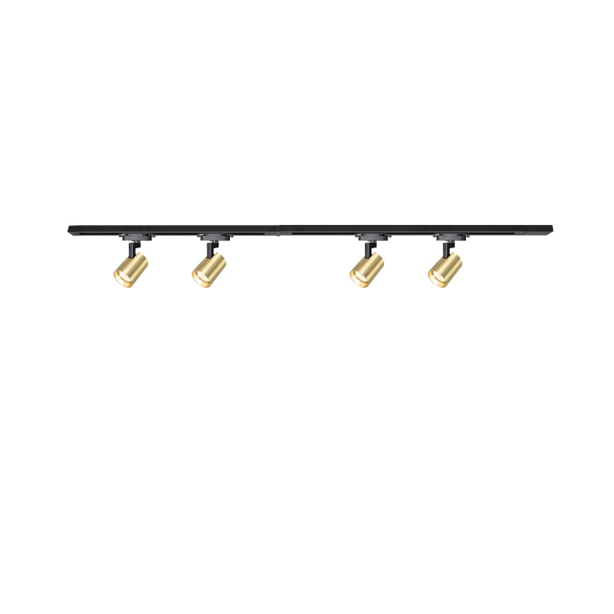 Brilagi - Faretto per sistema binario HUSKY 4xGU10/10W/230V nero/oro