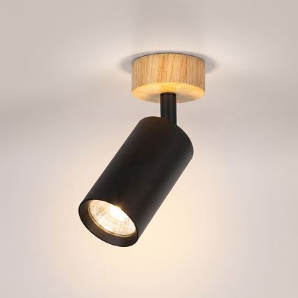 Brilagi - Faretto SELE 1xGU10/30W/230V nero/finitura rovere