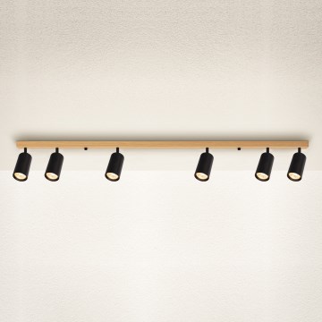 Brilagi - Faretto SELE 6xGU10/30W/230V nero/finitura rovere