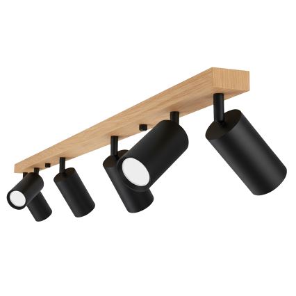 Brilagi - Faretto SELE 6xGU10/30W/230V nero/finitura rovere