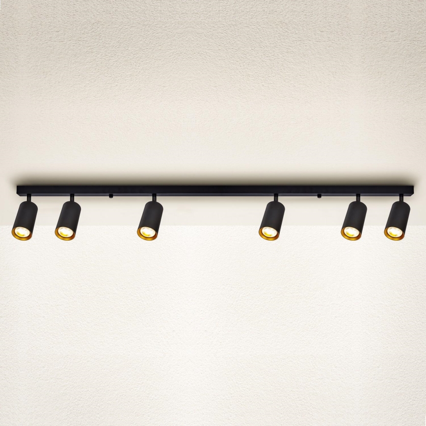 Brilagi - Faretto SELE 6xGU10/30W/230V nero/oro