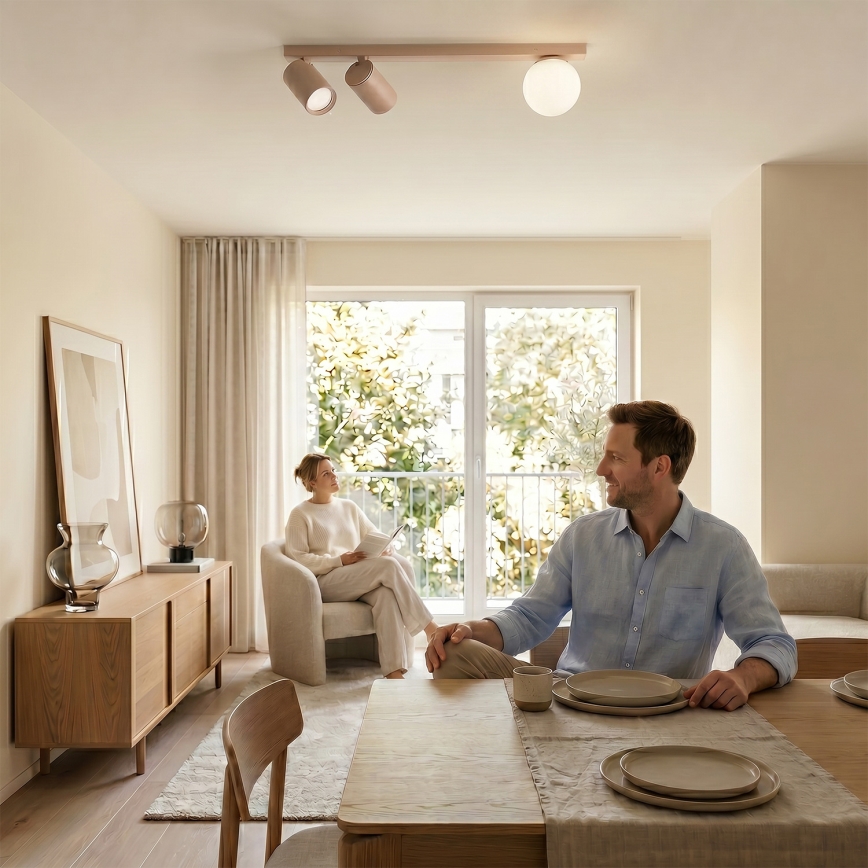 Brilagi - Faretto SELE BALL 2xGU10/30W/230V + 1xG9/10W beige