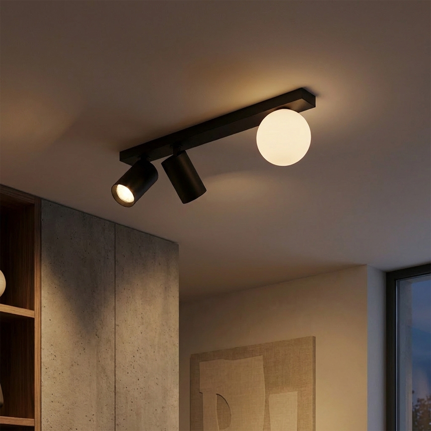 Brilagi - Faretto SELE BALL 2xGU10/30W/230V + 1xG9/10W nero