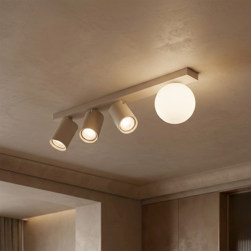 Brilagi - Faretto SELE BALL 3xGU10/30W/230V + 1xG9/10W colore beige
