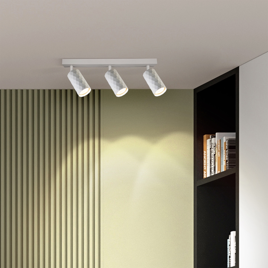 Brilagi - Faretto SELE DIAMANT 3xGU10/30W/230V bianco