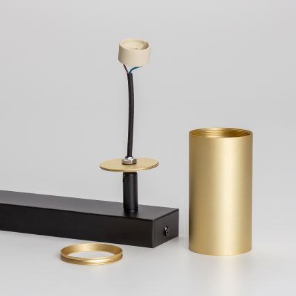 Brilagi - Faretto SELE GOLDEN 2xGU10/30W/230V nero/oro