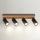 Brilagi - Faretto SELE WOOD 4xGU10/30W/230V nero/legno