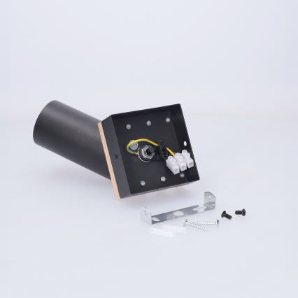 Brilagi - Faretto SELE WOOD ACOUSTIC 1xGU10/30W/230V nero/legno