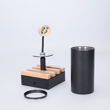 Brilagi - Faretto SELE WOOD ACOUSTIC 1xGU10/30W/230V nero/legno