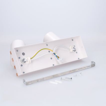 Brilagi - Faretto SELE WOOD ACOUSTIC 2xGU10/30W/230V bianco/legno