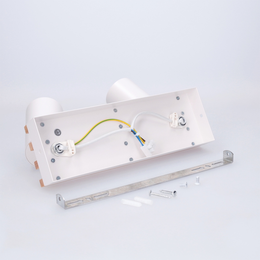 Brilagi - Faretto SELE WOOD ACOUSTIC 2xGU10/30W/230V bianco/legno
