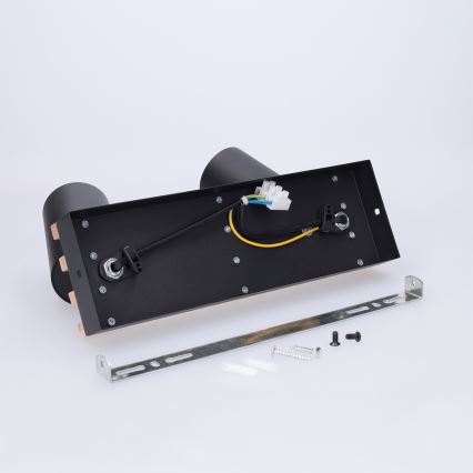 Brilagi - Faretto SELE WOOD ACOUSTIC 2xGU10/30W/230V nero/legno
