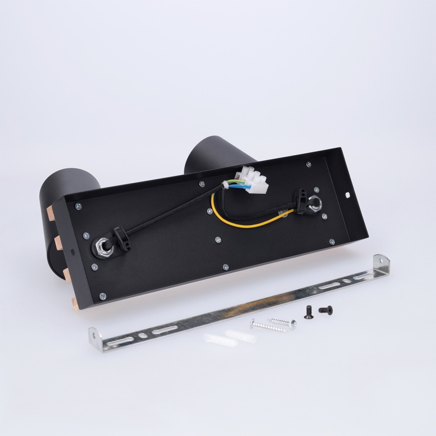 Brilagi - Faretto SELE WOOD ACOUSTIC 2xGU10/30W/230V nero/legno