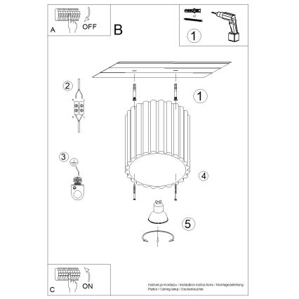 Brilagi - Faretto SFERA 1xGU10/10W/230V Ø 10 cm bordeaux