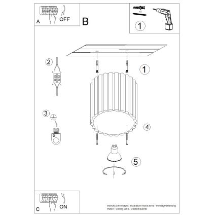 Brilagi - Faretto SFERA 1xGU10/10W/230V Ø 10 cm nero