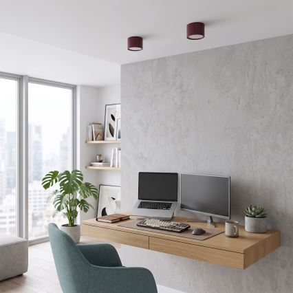BRILAGI - Faretto SMOOTH 1xGX53/15W/230V 60x82 mm bordeaux