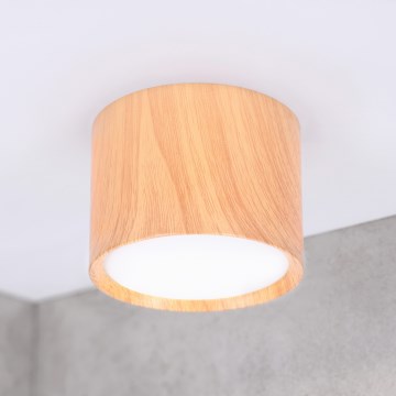 BRILAGI - Faretto SMOOTH 1xGX53/15W/230V 60x82 mm finitura rovere