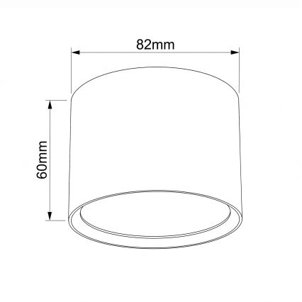 BRILAGI - Faretto SMOOTH 1xGX53/15W/230V 60x82 mm verde scuro