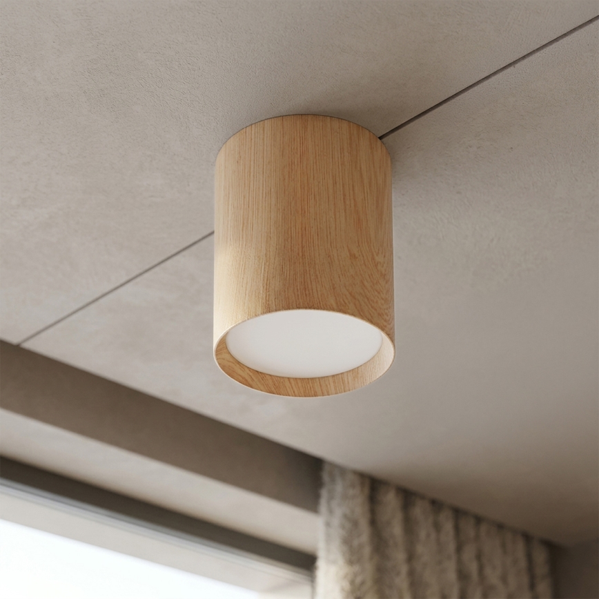 BRILAGI - Faretto SMOOTH LONG 1xGX53/15W/230V 100x82 mm finitura rovere