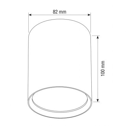 BRILAGI - Faretto SMOOTH LONG 1xGX53/15W/230V 100x82 mm finitura rovere