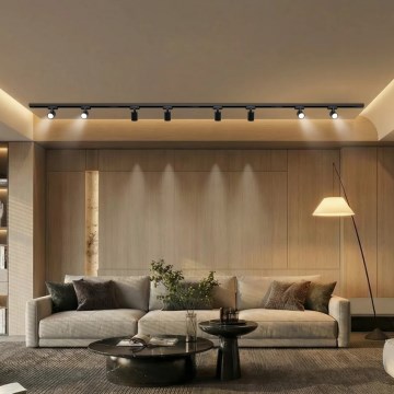 Brilagi - Faretto su binario HUSKY 8xGU10/10W/230V nero