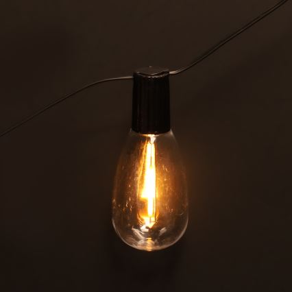 Brilagi - Ghirlanda natalizia LED da esterno 10xLED/3xAA 3,2m IP44 bianco caldo