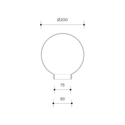 Brilagi - HARBOR Paralume universale di ricambio per E27, Ø 20 cm, oro