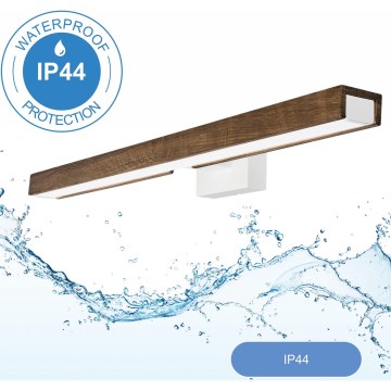 Brilagi - Illuminazione a LED per specchi da bagno WOODY MIRROR LED/12W/230V 60 cm IP44 quercia/bianco