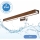 Brilagi - Illuminazione a LED per specchi da bagno WOODY MIRROR LED/12W/230V 60 cm IP44 quercia ciliegio/cromo lucido