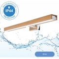Brilagi - Illuminazione a LED per specchi da bagno WOODY MIRROR LED/12W/230V 60 cm IP44 quercia/cromo lucido
