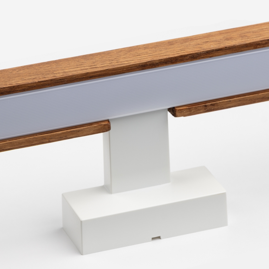 Brilagi - Illuminazione a LED per specchi da bagno WOODY MIRROR LED/12W/230V 60 cm IP44 quercia ciliegio/bianco