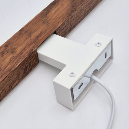 Brilagi - Illuminazione a LED per specchi da bagno WOODY MIRROR LED/12W/230V 60 cm IP44 quercia ciliegio/bianco