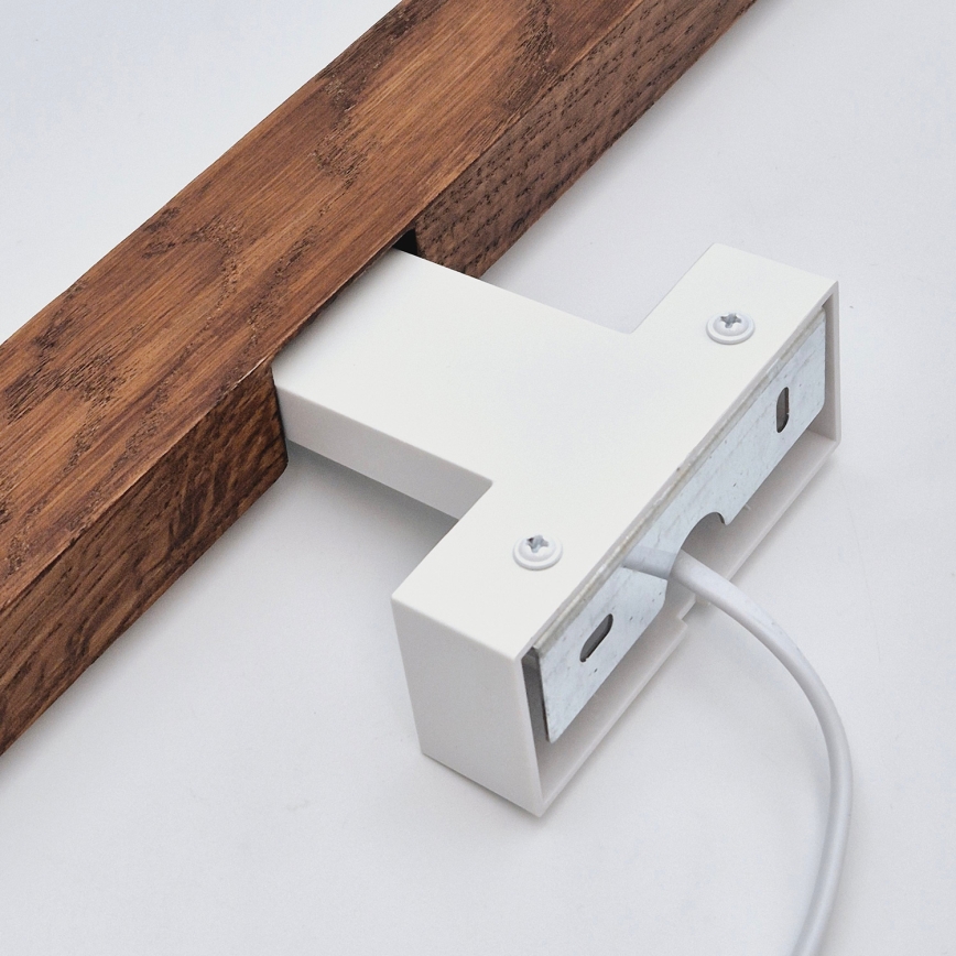 Brilagi - Illuminazione a LED per specchi da bagno WOODY MIRROR LED/12W/230V 60 cm IP44 quercia ciliegio/bianco