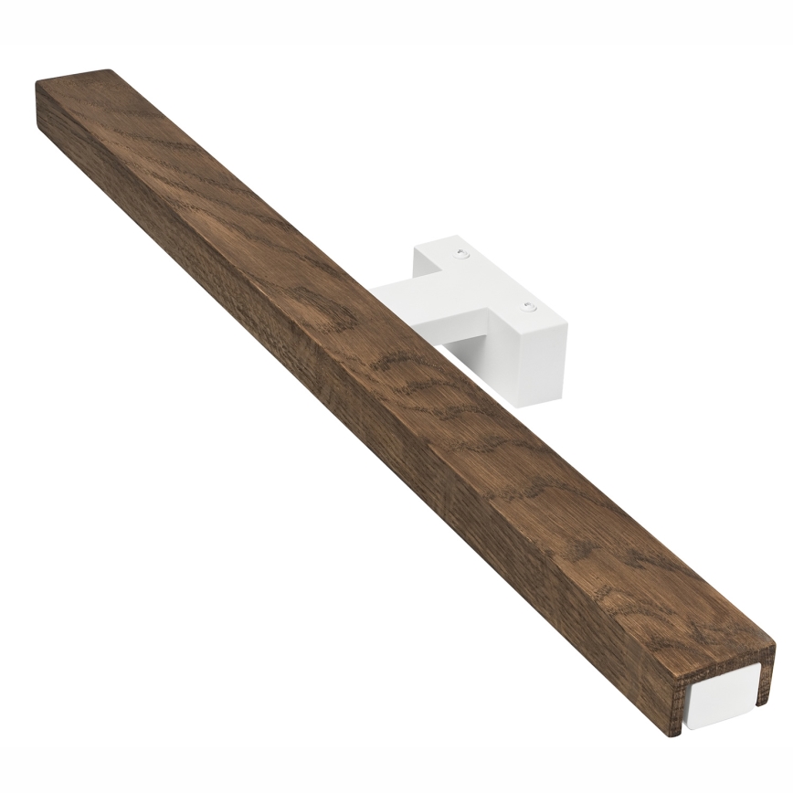 Brilagi - Illuminazione a LED per specchi da bagno WOODY MIRROR LED/12W/230V 60 cm IP44 quercia noce/bianco