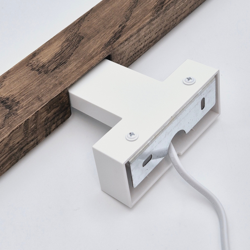 Brilagi - Illuminazione a LED per specchi da bagno WOODY MIRROR LED/12W/230V 60 cm IP44 quercia noce/bianco