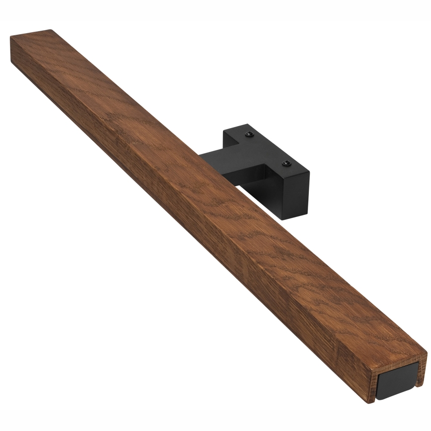 Brilagi - Illuminazione a LED per specchi da bagno WOODY MIRROR LED/12W/230V 60 cm IP44 quercia ciliegio/nero