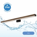 Brilagi - Illuminazione a LED per specchi da bagno WOODY MIRROR LED/15W/230V 90 cm IP44 quercia noce/nero
