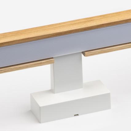 Brilagi - Illuminazione a LED per specchi da bagno WOODY MIRROR LED/15W/230V 90 cm IP44 quercia/bianco